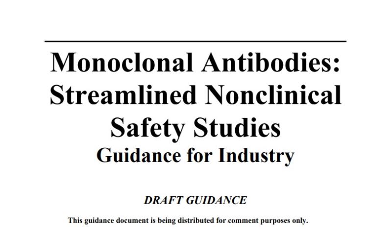 FDA Releases Draft Guidance on Reducing Testing on Non-Human Primates for Monoclonal Antibodies