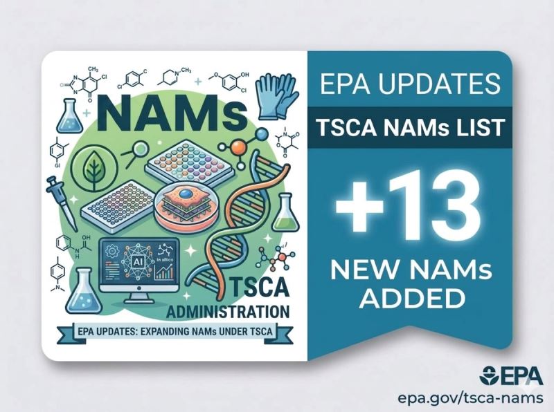 [策略推展] US EPA 再次更新有毒物質控制法(TSCA)新穎測試方法清單，新增13項NAMs