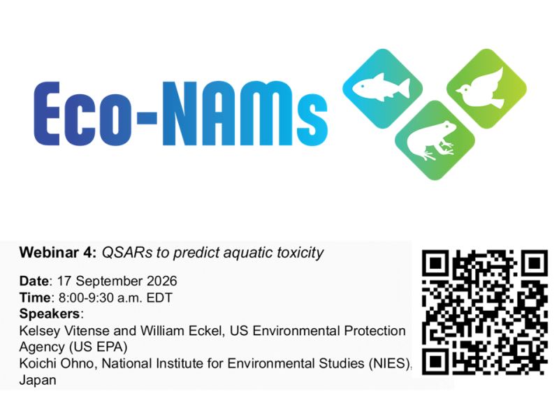 【網路研討會】活性結構關係推估（QSAR）於水生毒性預測（Eco-NAMs｜9/17）